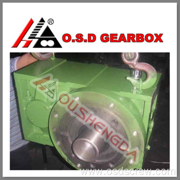 Variable speed gearbox for plastic extruder